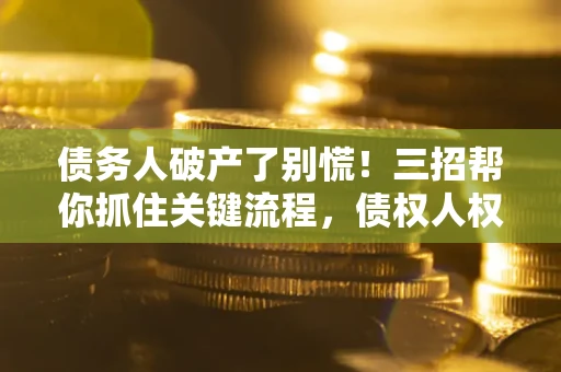 武汉债务人破产了别慌！三招帮你抓住关键流程，债权人权益不再缩水