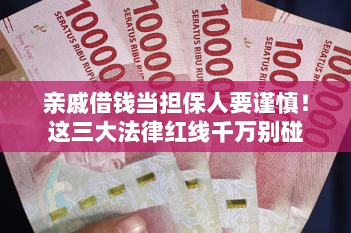 武汉亲戚借钱当担保人要谨慎！这三大法律红线千万别碰