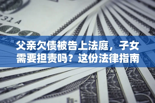 武汉父亲欠债被告上法庭，子女需要担责吗？这份法律指南必须看完