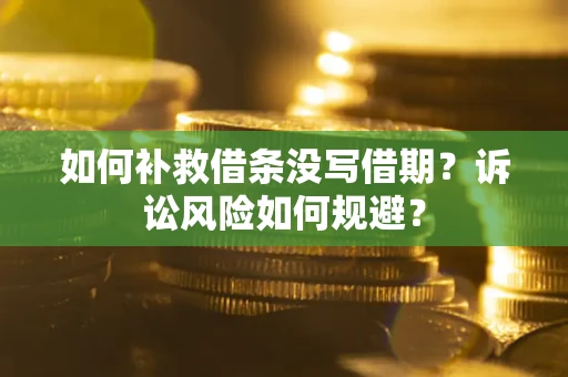 武汉如何补救借条没写借期？诉讼风险如何规避？