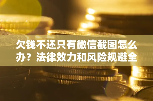 武汉欠钱不还只有微信截图怎么办？法律效力和风险规避全解析