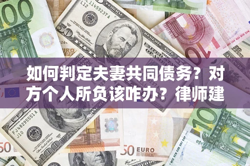 武汉如何判定夫妻共同债务？对方个人所负该咋办？律师建议