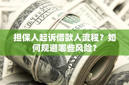 武汉担保人起诉借款人流程？如何规避哪些风险？