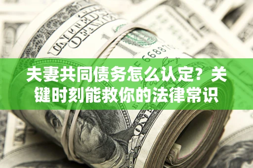 武汉夫妻共同债务怎么认定？关键时刻能救你的法律常识