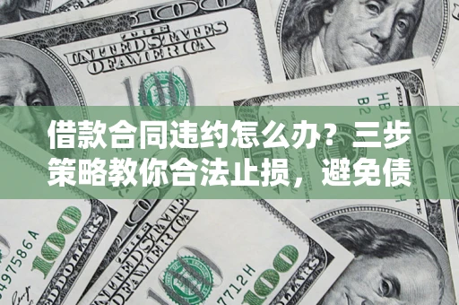 武汉借款合同违约怎么办？三步策略教你合法止损，避免债务危机升级